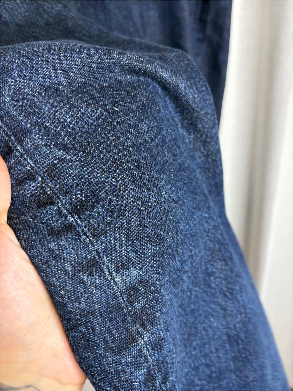 Agolde Wide-Leg Dark Blue Denim Jeans - Picture 6 of 10